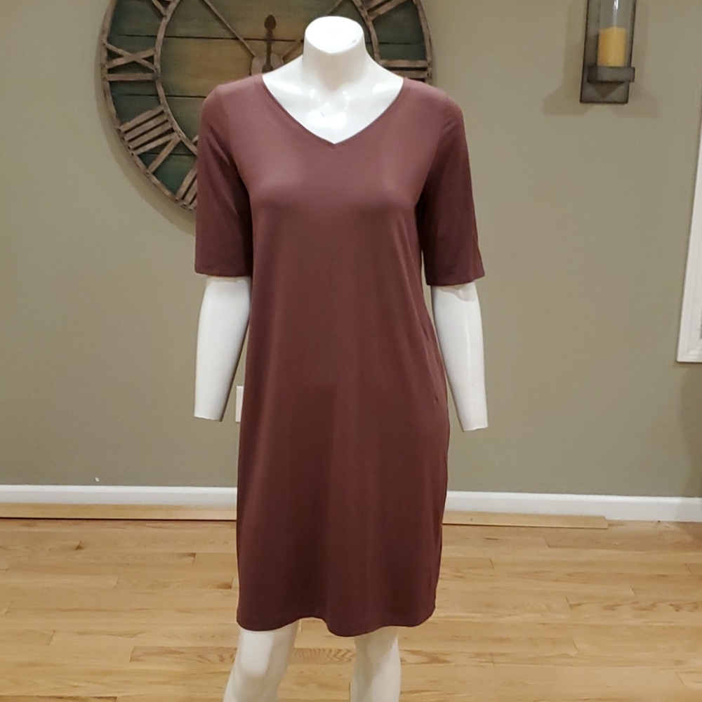 Eileen Fisher stretch tencel lyocell shift